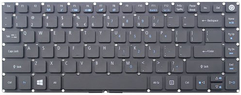 Bàn phím Keyboard Laptop Acer Aspire E5-473 Màu Đen Màu Trắng Bàn phím Keyboard Laptop Acer Aspire E5-473 Màu Đen Màu Trắng