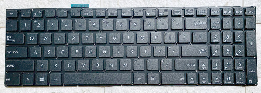 Bàn phím Keyboard Laptop ASUS E502M Màu Đen Màu Trắng