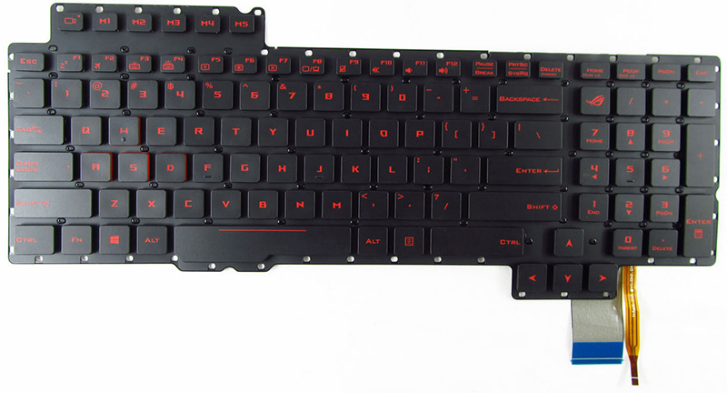 Bàn phím Keyboard Laptop ASUS G752 Màu Đen Đỏ Có Đèn