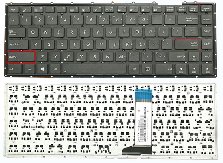 Bàn phím Laptop ASUS X451 X453 F451 X454 K445 F454 A456 Màu Trắng Đen