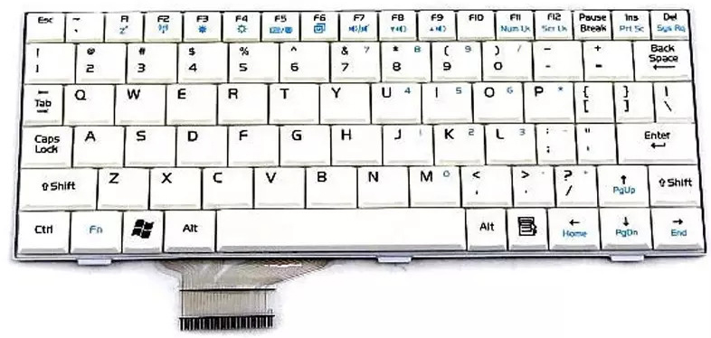 Bàn phím Keyboard Laptop ASUS EeePC 700X 701 702 900HA 901 Màu Trắng