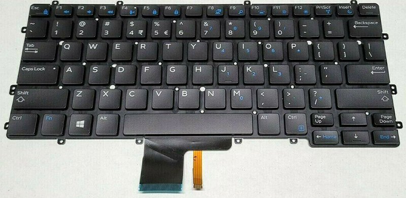 Bàn phím Keyboard Laptop Dell Latitude 7370 Có Đèn