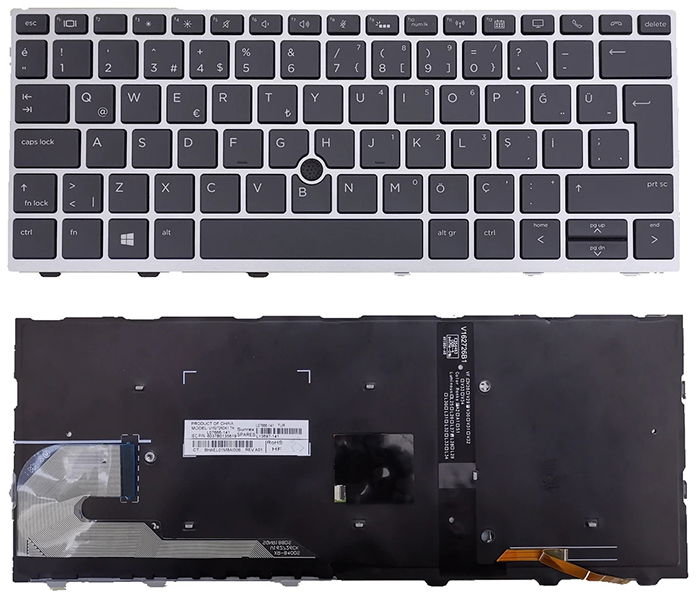 Bàn phím Keyboard Laptop HP EliteBook 735 G5 830 G5 830 G6 Có Đèn