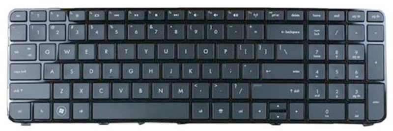 Bàn phím Keyboard Laptop HP Pavilion DV7-4000 Màu Đen Có Khung