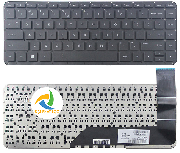 Bàn phím Keyboard Laptop HP Stream 13C SlateBook 14P Màu Đen Màu trắng