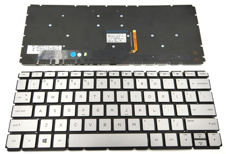 Bàn phím Keyboard Laptop HP Envy 13D Màu Bạc Có Đèn