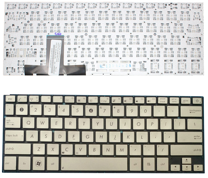 Bàn phím Keyboard Laptop Asus UX31 UX31S Có nút nguồn Màu Bạc Màu Đen Bàn phím Keyboard Laptop Asus UX31 UX31S Có nút nguồn Màu Bạc Màu Đen