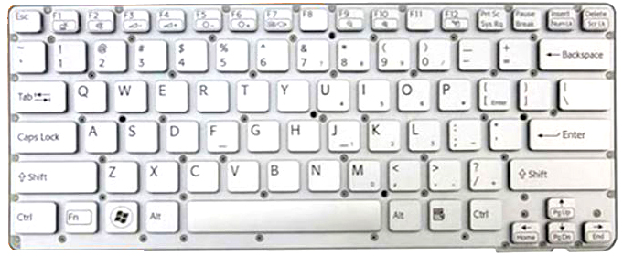 Bàn phím Keyboard Laptop Sony Vaio Vpc-SA Màu Bạc Bàn phím Keyboard Laptop Sony Vaio Vpc-SA Màu Bạc