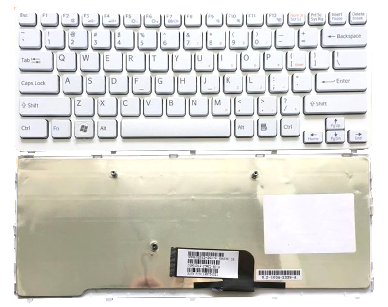 Bàn phím Keyboard Laptop Sony Vgn-CW Màu Đen Màu Trắng Có Khung
