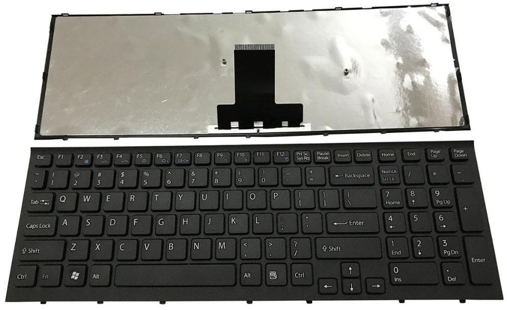 Bàn phím Keyboard Laptop Sony Vpc-EB Màu Đen Màu Trắng Có Khung
