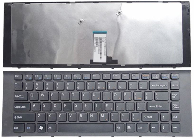 Bàn phím Keyboard Laptop Sony Vpc-EG Màu Trắng Màu Đen Có Khung