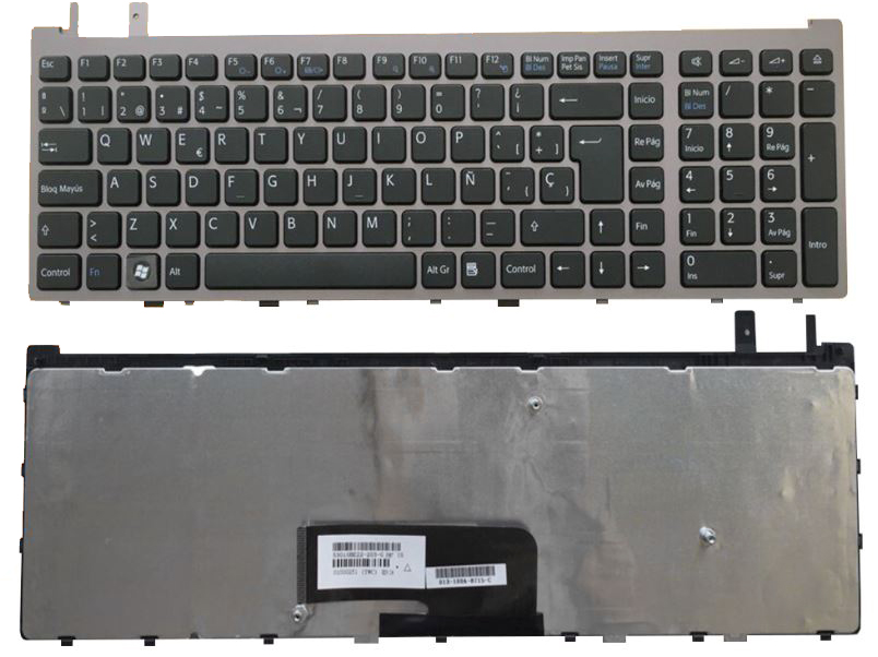 Bàn phím Keyboard Laptop SONY Vgn-AW Màu Đen Châu âu Có khung
