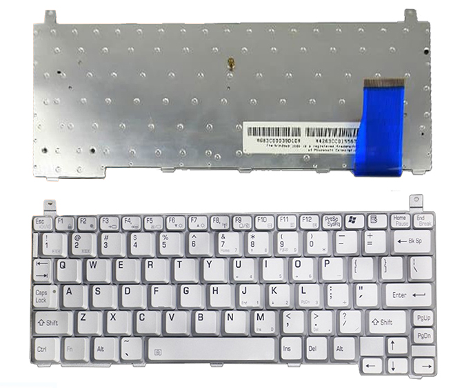 Bàn phím Keyboard Laptop TOSHIBA Portege R200 Màu Đen Màu Bạc