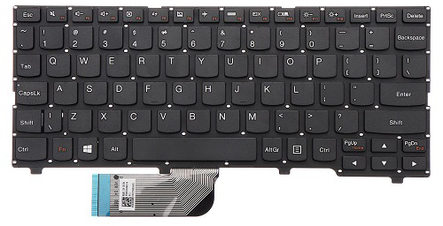 Bàn phím Keyboard Laptop Lenovo Ideapad 100S-11IBY Màu Đen Màu Trắng
