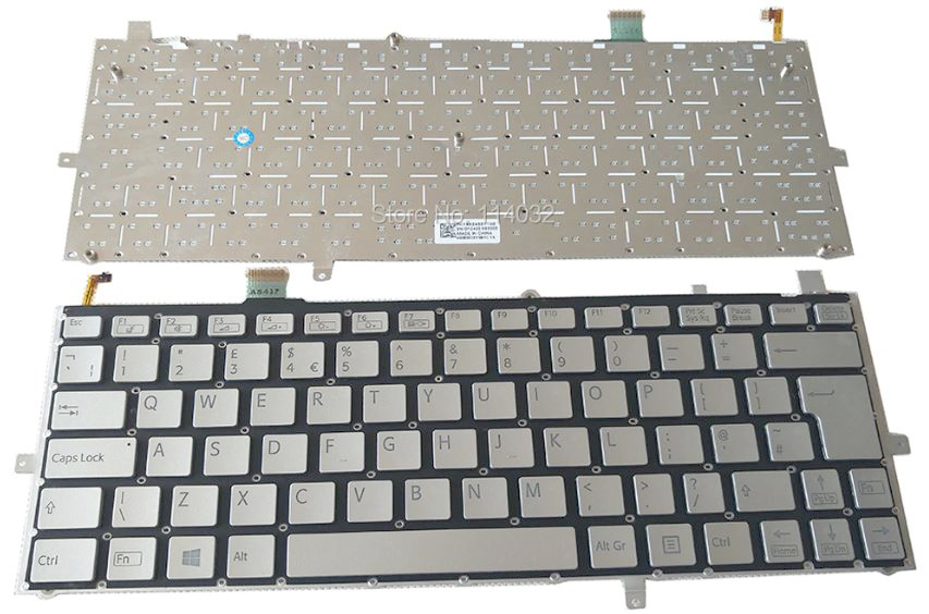 Bàn phím Keyboard Laptop Sony SVD-13 Màu Đen Màu Bạc Có Đèn Nguyên Bệ