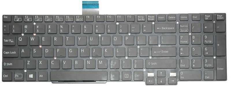 Bàn phím Keyboard Laptop Sony SVT-15 Có Đèn Châu âu Tiếng Anh