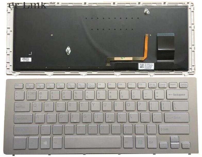 Bàn phím Laptop Sony SVF-14N SVF-15N Màu Đen Màu Bạc Có Đèn Có Khung