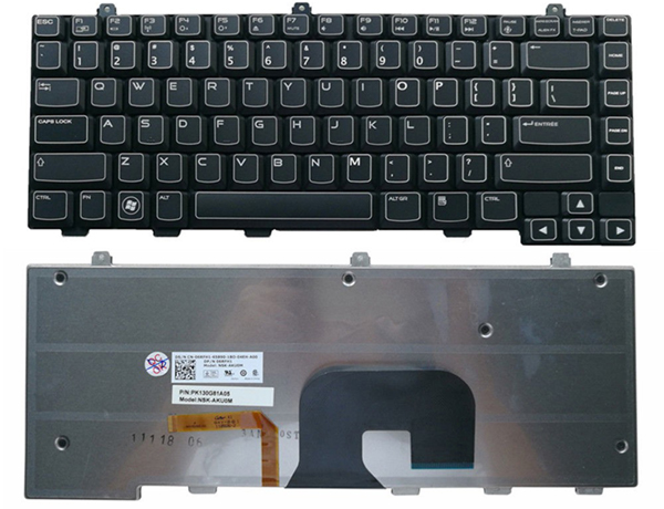 Bàn phím Keyboard Laptop Dell Alienware M14X-R1 Có đèn tiếng anh