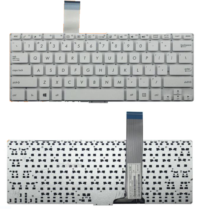 Bàn phím Keyboard Laptop ASUS S300 S300C S300CA X302 Màu Trắng Đen