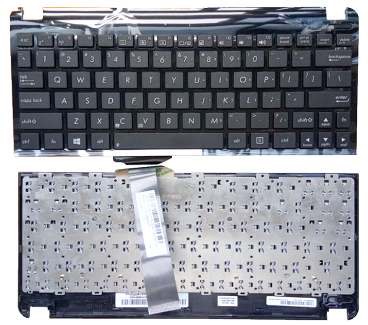 Bàn phím Laptop ASUS Eee PC X101 1015 1025 Có khung Màu Đen Trắng