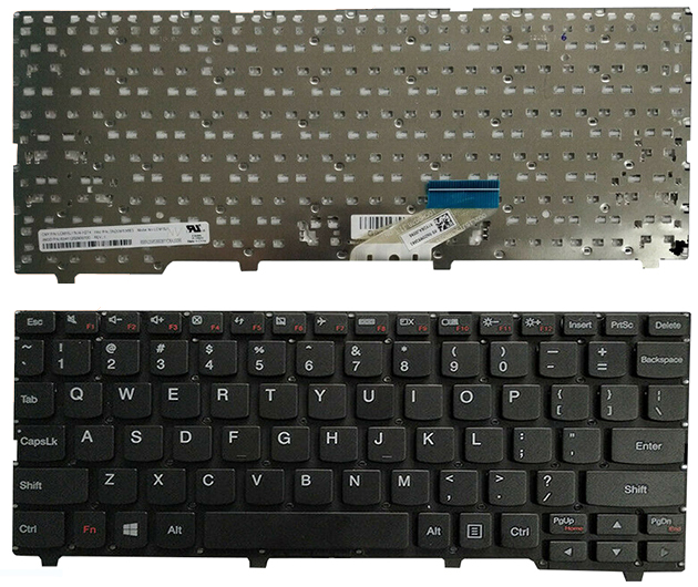 Bàn phím Keyboard Laptop Lenovo Ideapad 110s-11IBR Màu Đen Màu Trắng