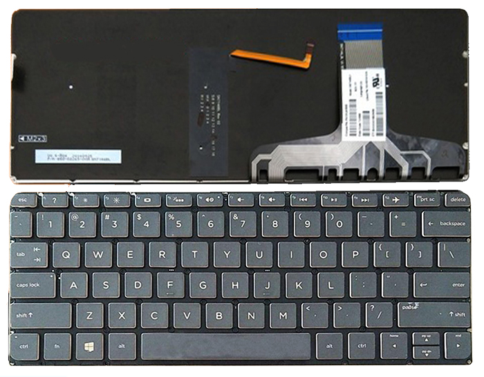 Bàn phím Keyboard Laptop HP Envy 13V Màu Bạc Màu Đen Có Đèn