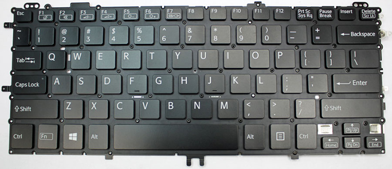 Bàn phím Keyboard Laptop Sony SVP-11 Màu Bạc Màu Đen