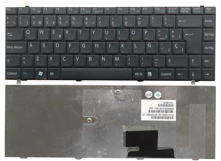 Bàn phím Keyboard Laptop Sony Vgn-FZ Màu Đen Màu Trắng