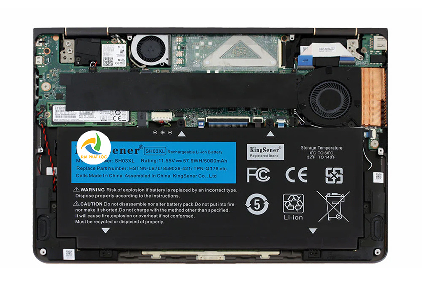 Pin Battery Laptop HP Spectre 13AC 13W SH03XL HSTNN-LB7L Chính hãng