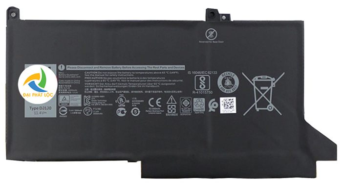 Pin Battery Laptop Dell Latitude 7280 7480 (DJ1J0) 42WH ZIN