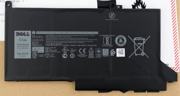 Pin Battery Laptop Dell Latitude 7280 7480 (DJ1J0) 42WH ZIN