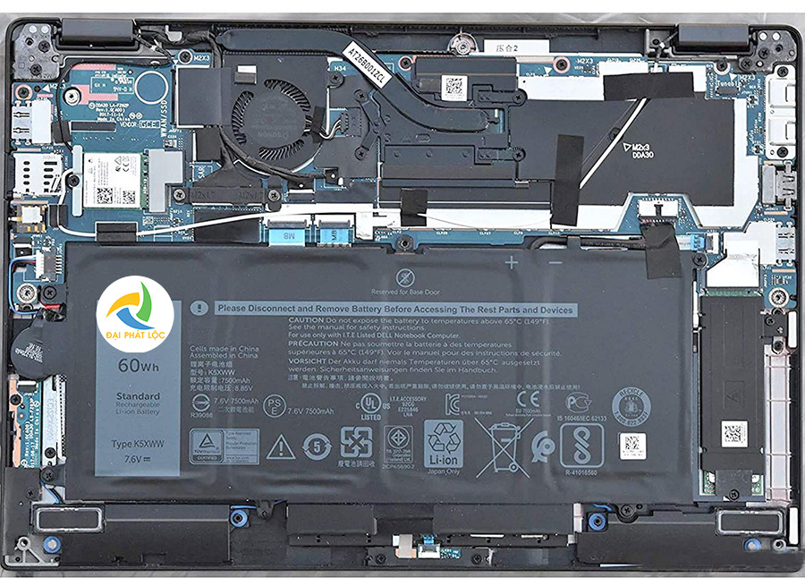 Pin Battery Laptop Dell Latitude E5285 5289 7389 7390 (K5XWW) 60WH XỊN