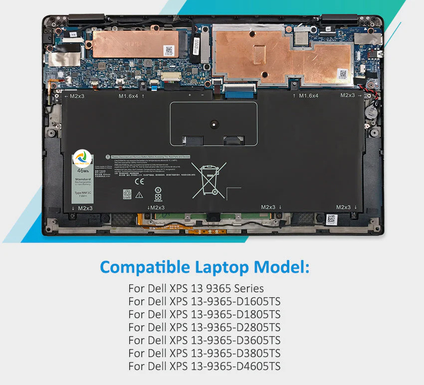 Pin Battery Laptop Dell XPS 13 9365 NNF1C HMPFH 0HMPFH Chính hãng