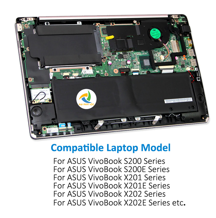 Pin Battery Laptop ASUS S200 S200E X202E X201E C21-X202 Chính hãng
