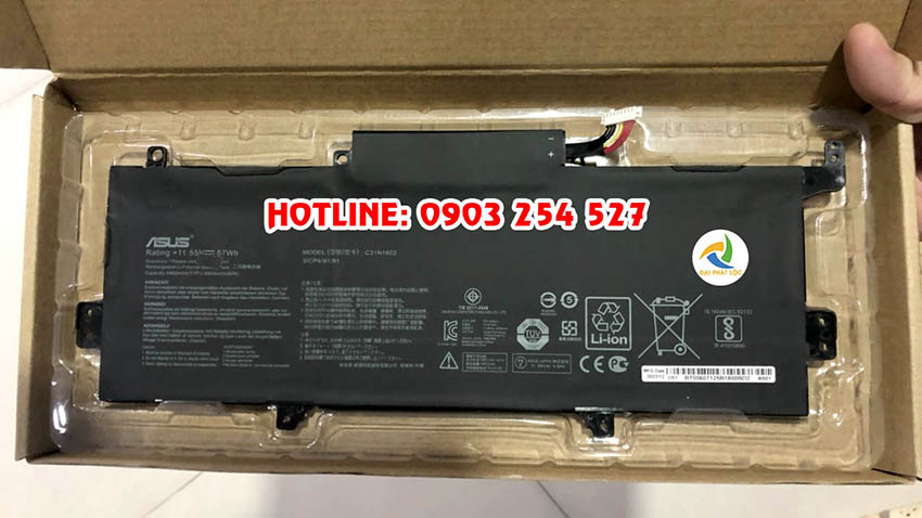 Pin Laptop ASUS Zenbook UX330 UX330UA UX330UA-1B C31N1602 Chính hãng