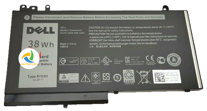 Pin Battery Laptop Dell Latitude 3150 3160 E5250 E5270 E5470 E5570 ZIN