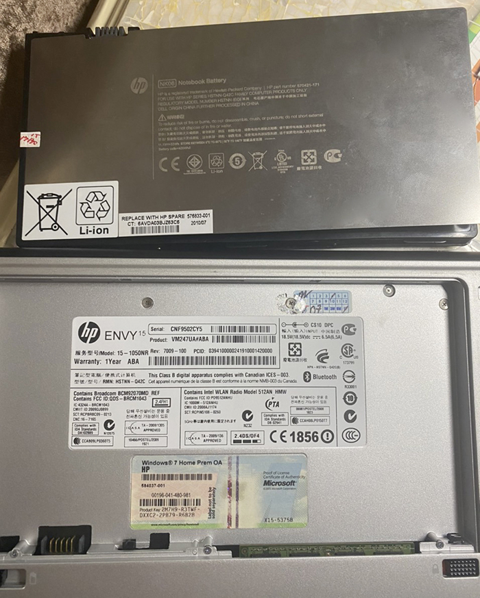 Pin Laptop HP Envy 15-1000 15T-1000 15-1000se 15-1019TX Mã NK06 ZIN
