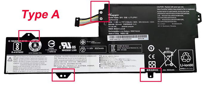 Pin Battery Laptop Lenovo 320-11 520-12 720-12IKB (L17C3P61) 36Wh XỊN