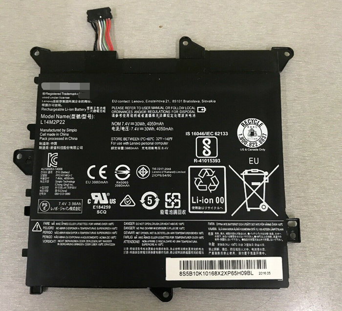 Pin Lenovo Flex 3-1120 3-1130 Yoga 300-11IBY (L14M2P22, L14S2P21) ZIN