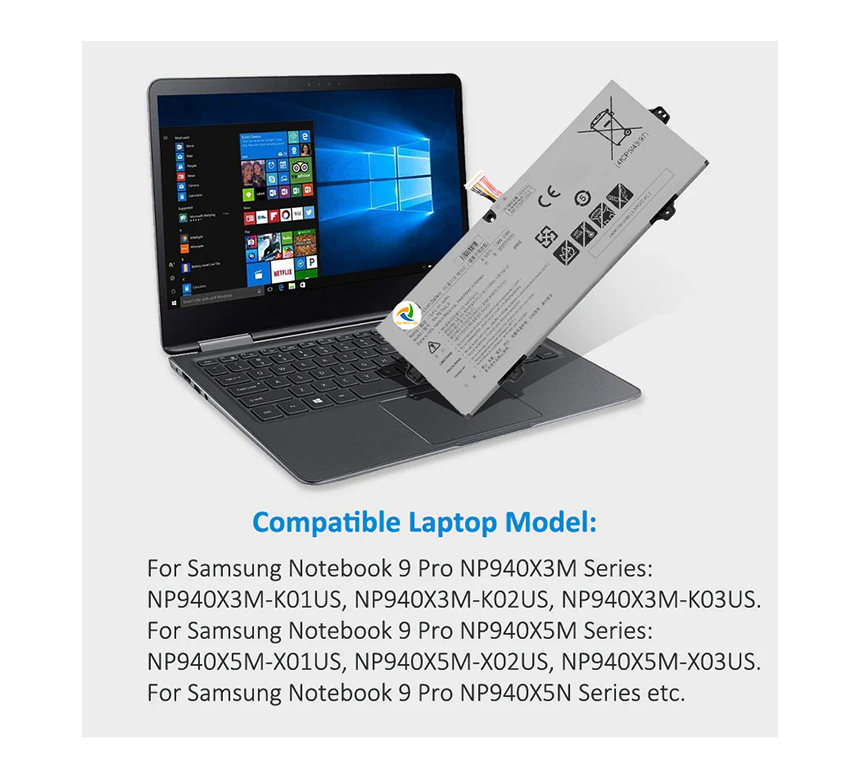 Pin Laptop Samsung 9 Pro NP940X5M NP940X3M AA-PBTN4LR Chính hãng