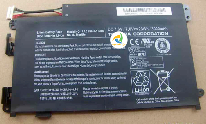 Pin Battery Laptop Toshiba 5156 W30T W30DT W35DT 23Wh XỊN