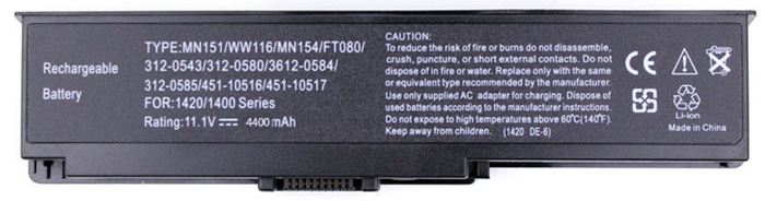 Pin Battery Laptop Dell Vostro 1400 Inspiron 1420 6Cell