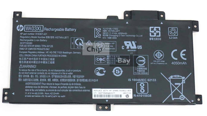 Pin Battery Laptop HP 15BR (WA03XL) ZIN