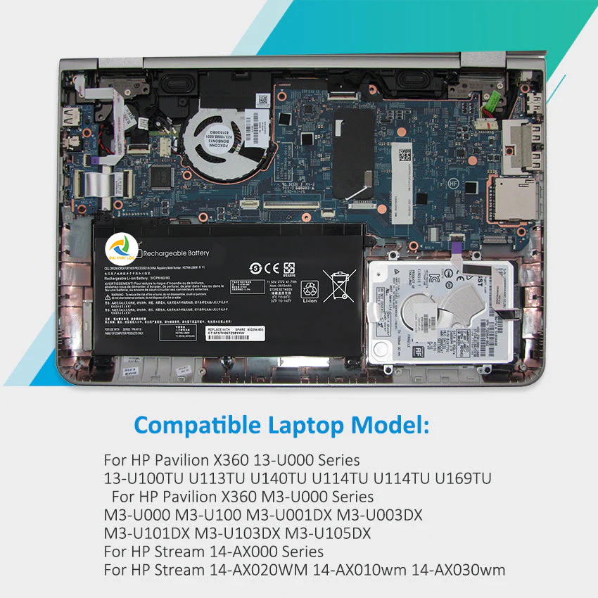 Pin Laptop HP Pavilion X360 13-U00 13-U039 14-AX000N BI03XL Chính hãng