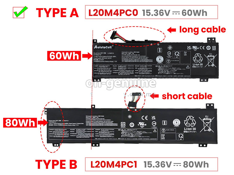 Pin Laptop Lenovo Gaming 3-15ACH6 5-15ITH6 15ITH6H 5-15ACH6 Chính hãng