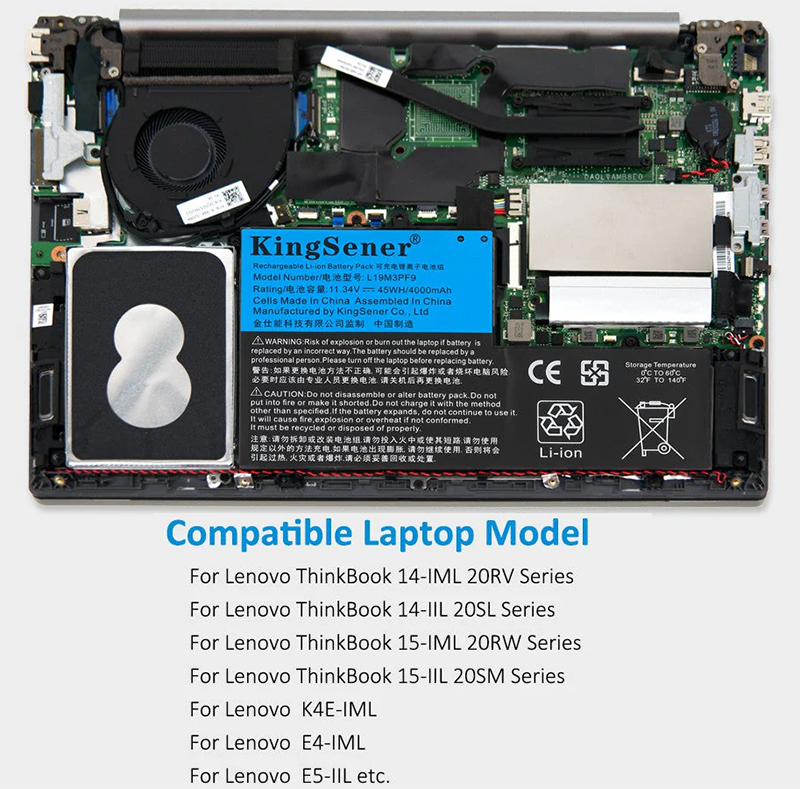 Pin Laptop Lenovo ThinkBook 14-IML 14-IIL 15-IML 15-IIL Chính hãng