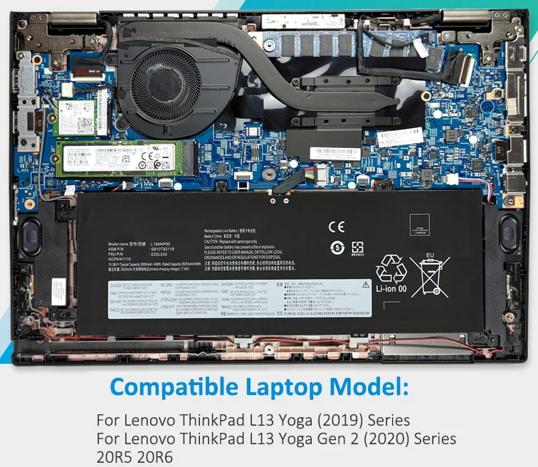 Pin Laptop Lenovo ThinkPad L13 Yoga Gen 2nd Gen 20R5 20R6 Chính hãng