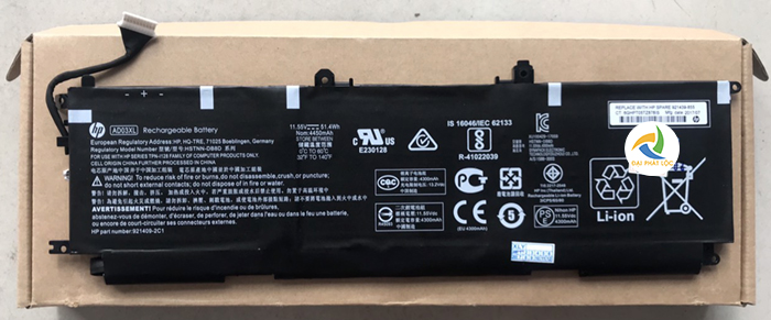 Pin Battery Laptop HP Envy 13AD (AD03XL) 51.4WH ZIN