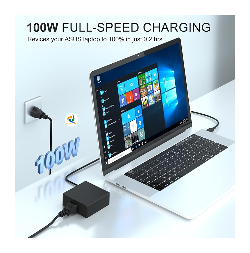 Sạc Adapter Laptop Acer 20V 5A 100W Đầu USB-C Type-C Chính hãng