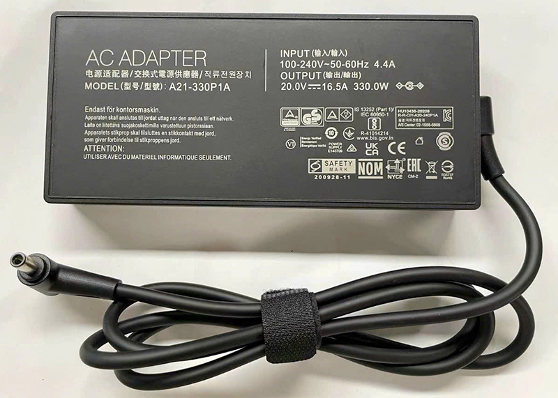 Adapter Sạc Laptop Asus 20V 16.5A 330W Đầu 6.0 x 3.7mm Chính hãng